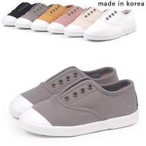 발편한 베이직 유아 키즈 아동 주니어 슬립온 캔버스운동화