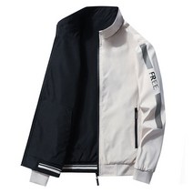 남성 봄 가을 양면 스탠드카라 점퍼 간절기 야구 자켓 WI152J