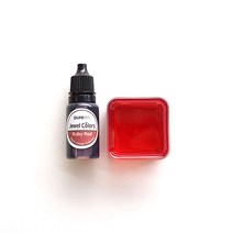 레진공예 레진조색제 (투명) 24색 10ml 단품, 루비레드 10ml