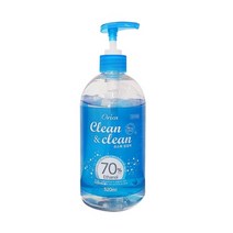 오릭스 손소독제 클린앤클린 520ml 70% 알로에첨가, 1개
