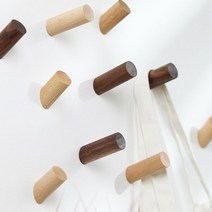 51C340 원목후크 나무후크 우드후크 벽옷걸이 일자 호두나무, 일자형(호두나무)6cm
