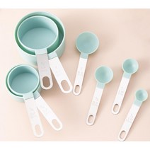 제과 제빵 고리형 계량 스푼 8종 세트 제빵학원 식당, 민트