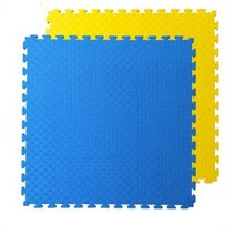 체육관 매트 태권도 검도 바닥 충격 흡수 쿠션, 5줄 빨간색 및 파란색 T 3.0cm