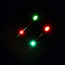 요수 전자찌탑 천리안 2점등-찌 몸통없이 탑만 판매합니다., 적색, 17.5cm