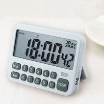 타이머 무음 수험생 온도표시타이머 자석 타임워치 스톱워치 전자 쿠킹 공부 요리 심플 운동