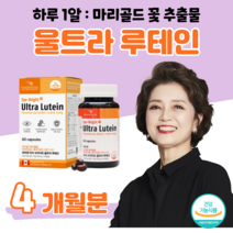 60대 어르신 루테인 눈 건강 도움 하루 1캡슐 마리골드 꽃 홈쇼핑 프리미엄 골드 추천 영양제 가격 성분 효능 비교 식 약 처 인정 엄마 아빠 선물 사무직 회사원, 4 개월치, 500mg x 60캡슐 (하루 1캡슐)