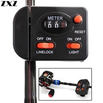 수심측정기 어탐기 미터기 소음측정기 낚시 길이 라인 카운터 클립 낚싯대 게이지 깊이 파인더 테스터 미터 디지털 지깅 0999 장착 장비
