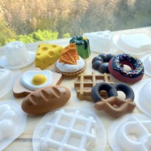 빵 몰드 모음 / 오브제 모형 소품 공예 DIY 석고 레진 비누 초콜릿 캔들, 프레첼