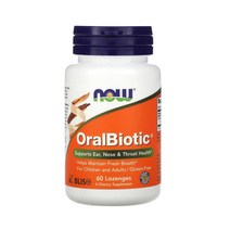 나우푸드 오랄바이오틱 스트렙토코커스 살리바리우스 42mg 60정 로렌지 블리스 K12