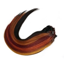 스킬땋기 22인치 100가닥 전문가용 땋기 붙임머리 인모피스 헤어피스 부분가발 시술 재료, #NA, 1개