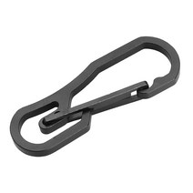 Carabiner 클립 스테인레스 스틸 울트라 견고하고 가벼운 해먹 여행용 개 가죽 끈 또는 키 체인 및, 블랙