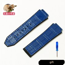 Hublot 위블로 시계 호환 가죽 빅뱅 클래식 25x19mm 22mm 가죽 루프 실리콘 러버 워치 밴드 레더 스트랩 시계줄