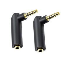 Sairps 3.5mm 오디오 어댑터 4극 금 도금 커넥터 TRRS 오디오 어댑터 수 - 암 커넥터