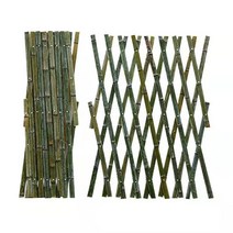 대나무울타리 100x200 정원 나무 담장 펜스 조경 화단, 높이 150 길이 200 기둥 없음