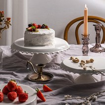 파티셰 도자기 유광 디저트 케이크 스탠드 (2 SIZE), 1호 (20cm)