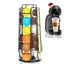 MeeliCafe Dolce Gusto 캡슐 홀더 Dolce Gusto Coffee Pod용 회전 24캡슐용 회전 커피 캡슐 스탠드 Dolce Gusto 캡슐 디스펜서 액세서리, 블랙-20
