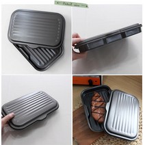 재우고 바로조리 불소코팅 뚜껑 오븐트레이 비어치킨 직화 접시