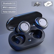 블루투스이어폰 무선 이어폰 가성비 HYGAMOCC-무선 헤드폰 블루투스 이어폰 V5.1 TWS 스테레오 헤드셋 터, 01 3000 mAh