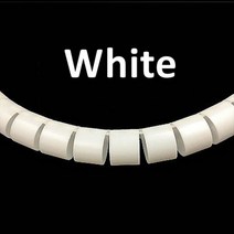 주택 전기 용품 1/3/5/10 미터 8/12/16/22/28/32/42mm 라인 유연한 나선형 케이블 주최자 보관 파이프 코드 보호기 관리 pe 튜브, White|32 mm|1 Meter