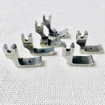 헤세드 공업용미싱) 파이핑 노루발(좌우), 실버오른쪽3/16