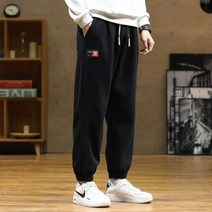 패션 루즈핏 스웨트 남성 봄 가을 스트릿웨어 조깅 바지 남자 헐렁한 배기 팬츠 똥싼바지 항아리 배기핏 의류 대형 8XL