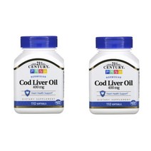 21st Century노르웨이 대구 간유 400mg 소프트젤 220정