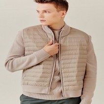 캐시미어하우스 머레이알란 남성 캐시미어100% &구스 퀼팅 집업 니트 베스트 2종 M13MVT026 176768