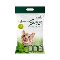 카르마 퀸오브샌드 고양이 두부 모래 녹차 3kg