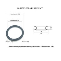 고무오링 패킹 실리콘 오링 고무링 녹색 FKM o 링 OD6mm ~ 210mm * 2.4mm 두께/CS 내유성 산 및 알칼리 씰, 34 OD39x2.4mm  10pcs