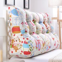 YnJ 침대 헤드쿠션 허리 등받이 대형 삼각 등쿠션, 57.길이 200x높이 60x두께 30cm  +건배