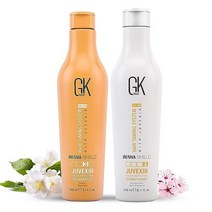 GK HAIR Global Keratin 컬러 쉴드 샴푸 및 컨디셔너 세트 (240ml 8 11 Fl Oz) 딥 클렌징 모이스처라이징 열 실드 보호 염색 드라이 손상된 곱슬머리용, 8.11 Fl Oz_8.11 Fl Oz (Pack of