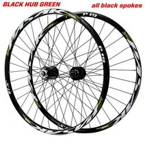 산악 700c 경주 자전거 바퀴 속도 디스크 브레이크 자갈 20 인치 도로 바퀴 세트 림, 27.5black hub green, 1개