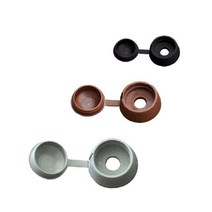 PVC 볼트캡 목조주택부속 나사볼트 연결너트 공구 가구 철 철물 볼트너트, 7.볼트캡/12X43/흑색/MG