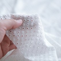 [천매니아] 면레이스자수원단 펀칭원형_백아이