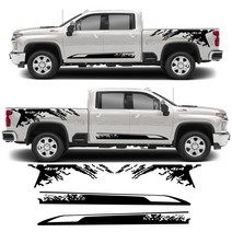 포드 4x4 오프로드 픽업 스티커 ota tundra colorado d ranger f150 ram 용 트럭 사이드 도어 방수 튜닝 데칼 레이싱, 하얀, 후방 트럭용