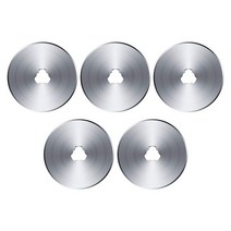 원단 재단기 인체공학적 로터리 커터 가죽 절단 도구 DIY 패브릭 패치워크 바느질 퀼팅 공예 직물용 로, 10 5Pcs Blades