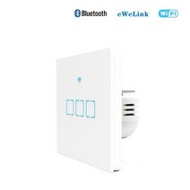 센서&스위치 EWelink Smart Life Light Switch WiFi Touch Sensor Remote Control No Neutral 220V For Ale, 06 EU white three