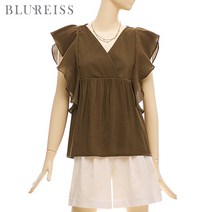 [블루레이스] V넥프릴나시블라우스_B2M1BL5701