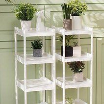 화이트 조립식 5단 레고 선반 복도 틈새선반장 진열장 계단식 아이방 거실 스탠드, 기본