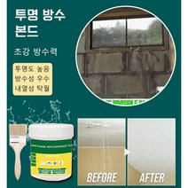 투명 방수 본드 외벽 크랙보수제 욕실 타일 깨짐 보수 본드(브러시+100g), 방수 본드(100g + 브러시)