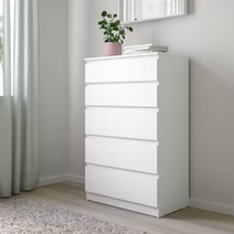 이케아 KULLEN 쿨렌 5단 서랍장 70x112 cm (블랙브라운 화이트 택1), 블랙브라운 103.557.31