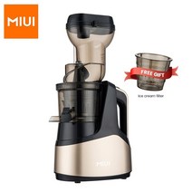 과즙기 MIUI 슬로우 쥬서 7 단계 스파이럴 콜드 프레스 추출기 특허받은 무 필터 기술 세척이 간편한 대구, 04 Gold_02 110V
