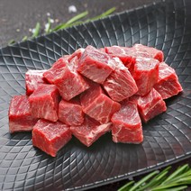 미국산 부채살 소고기 2kg 소포장 냉동 수입 큐브 슬라이스 다짐육 구이용, (300g), 1개