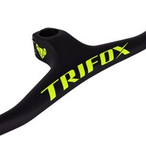 빠른 해외직구 TRIFOX 풀 카본 MTB 핸들바 일체형 산악 자전거 RHB200 3K 매트 블랙 -17 도 탄소 핸들바 스템, Green Stem-100mm_Length 640mm