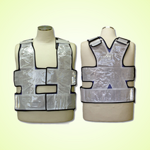 경찰 조끼 교통 신호수 안전 고휘도 곤색 X반도 KC-22