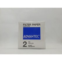 AD 어드밴텍 advantec 정성여과지 No.2 125mm 1ea
