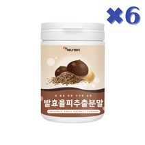 플란타 김치 유산균 함유 국내산 탄닌 발효 율피 추출 분말, 6통, 230g