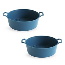 푸코 플레이트 무광 다용도볼 2p set 샐러드볼 파스타볼 접시 그릇, 블루