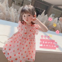 PigPug 21 아동복 ins 대외 무역 여름 여성 쉬폰 원피스 아기 민소매 공주 스커트