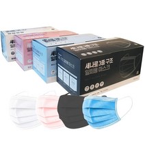 세나로 3중구조 일회용 마스크100매, 화이트